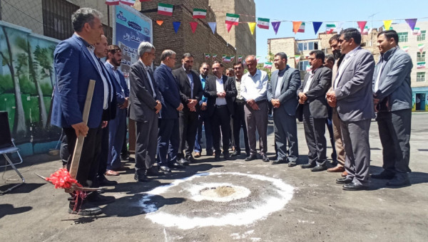 آیین کلنگ زنی ۲ مدرسه خیرساز ۱۲ کلاسه در محلات کم برخوردار