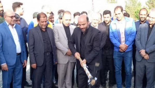 کلنگ زنی مدرسه ۶ کلاسه استثنایی صد درصد خیری شهر دهق