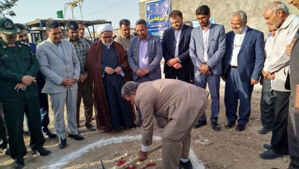 آغاز عملیات ساخت دبستان ۶ کلاسه خیر ساز در شهرستان قاینات